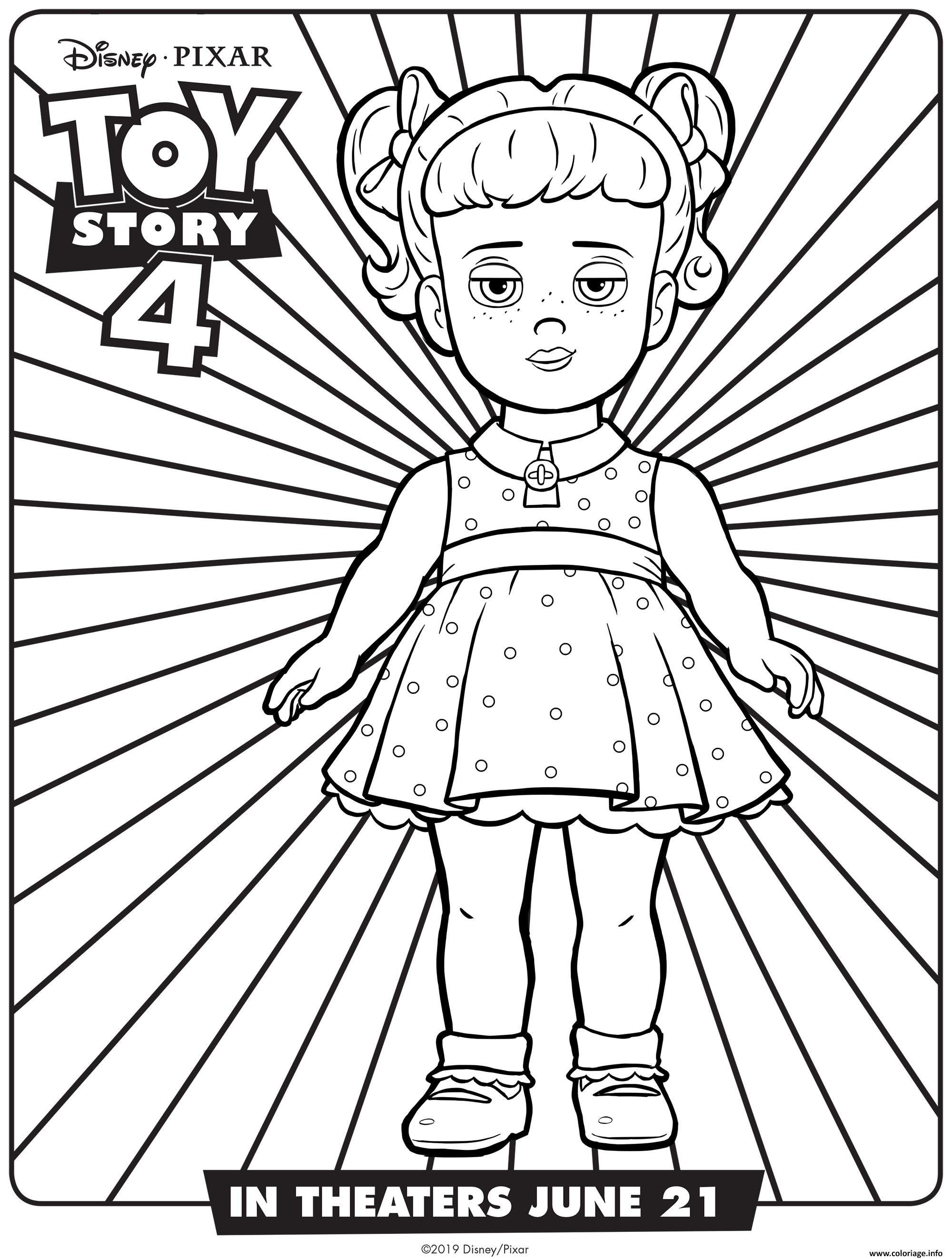 Coloriage Toy Story 4 Gabby Gabby  JeColorie.com