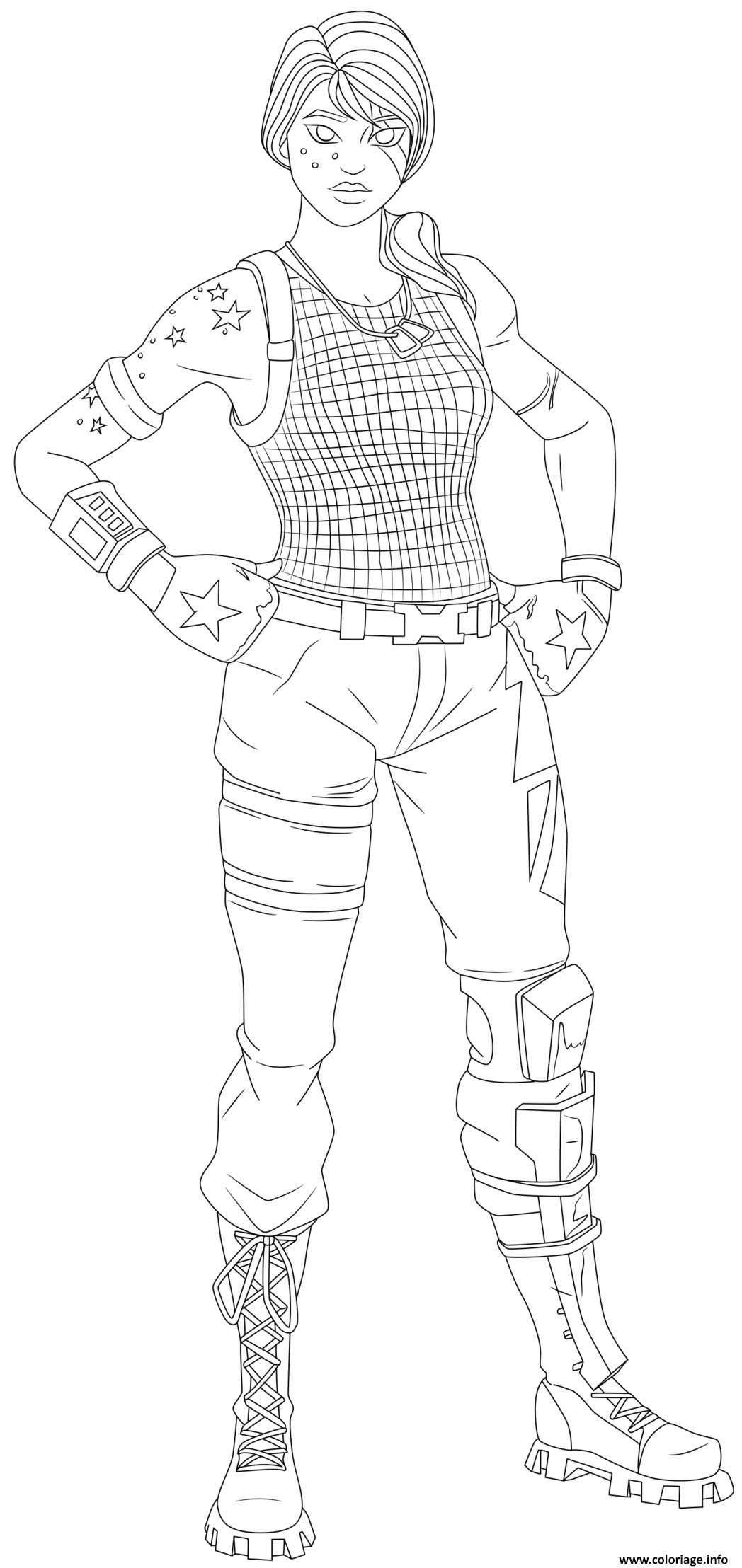 Dessin sparkle specialist fortnite skin hd Coloriage Gratuit à Imprimer