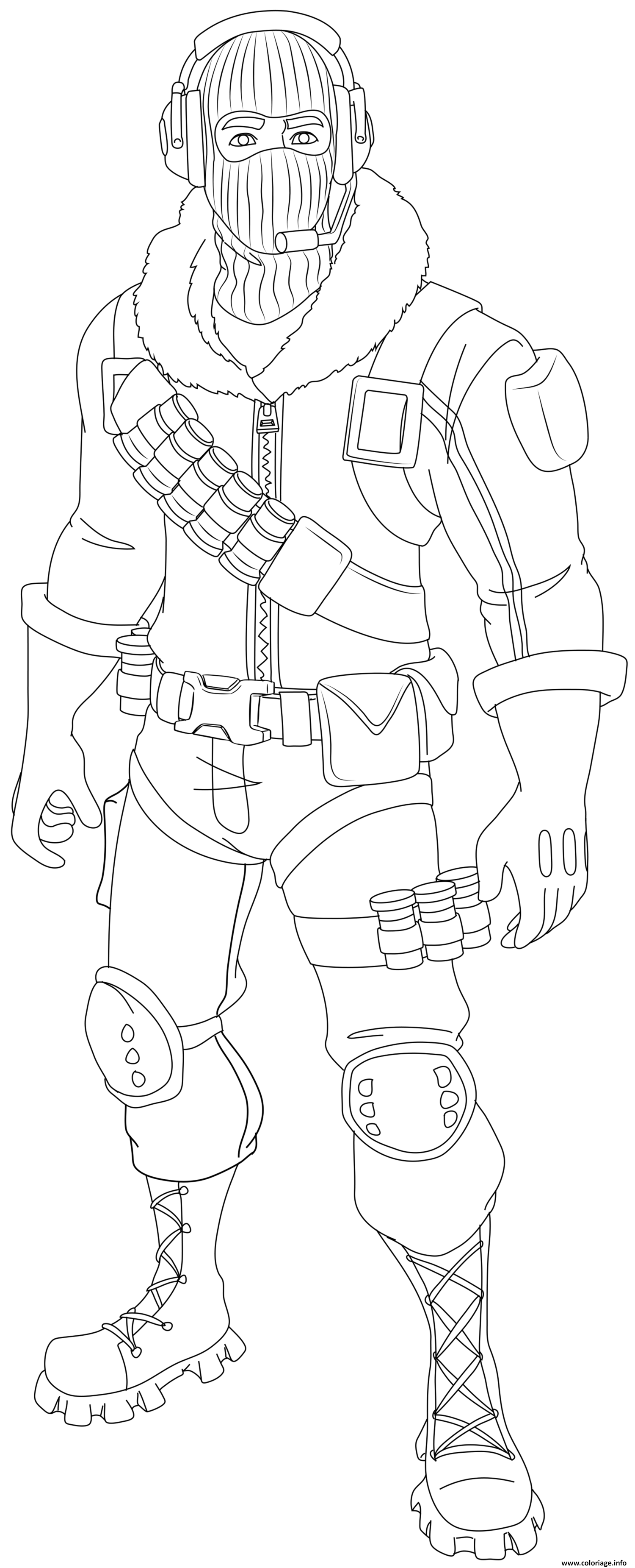 Coloriage Fortnite Raptor Skin Hd JeColorie