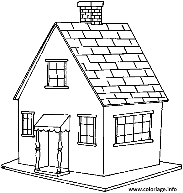 La maison à colorier