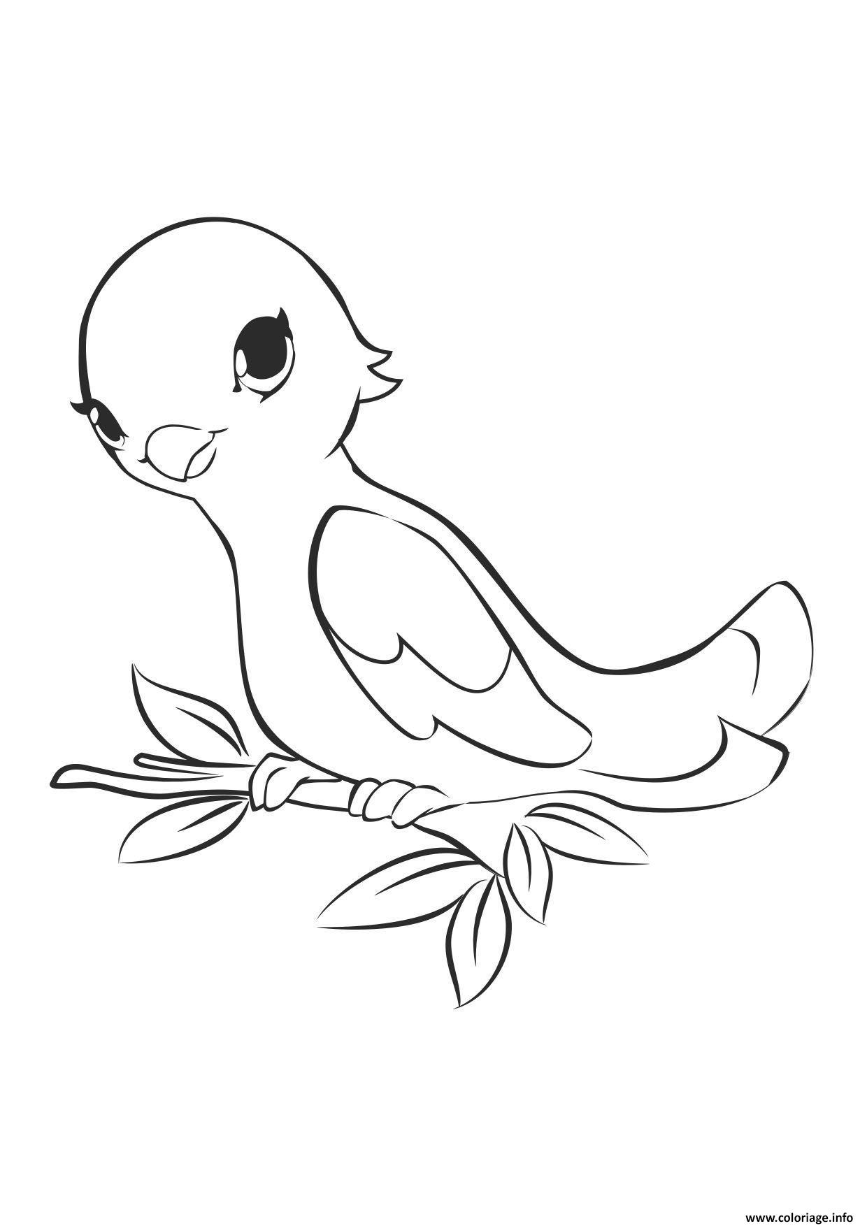 Coloriage friends oiseau  JeColorie.com