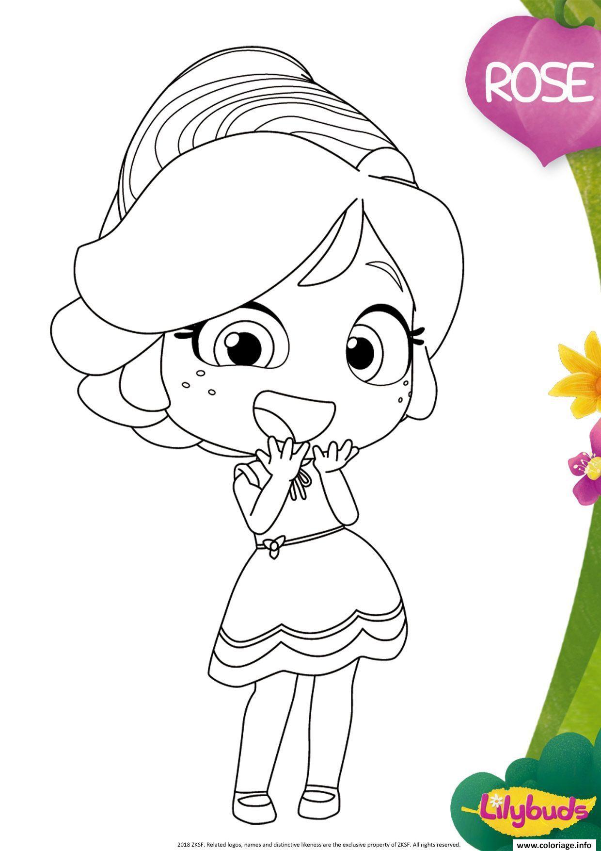 Dessin Rose Coloriage Gratuit à Imprimer