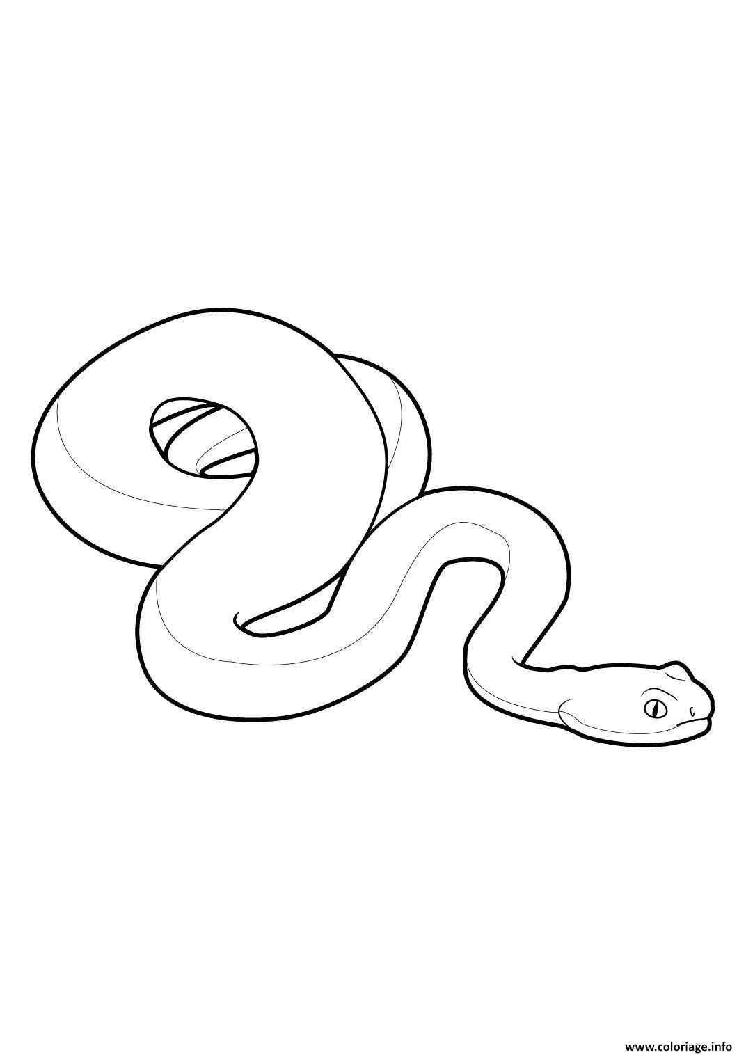 Dessin Gulli Serpent 4 Coloriage Gratuit à Imprimer