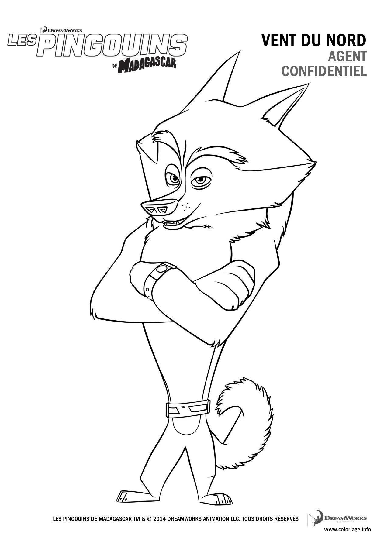 Coloriage Pingouin De Madagascar