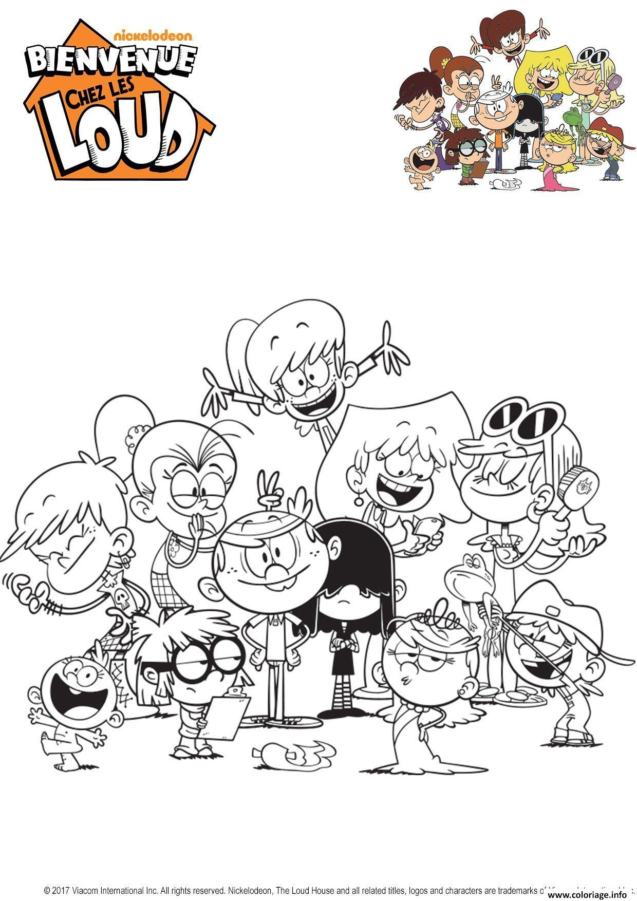 Coloriage La Famille Loud Jecolorie Com