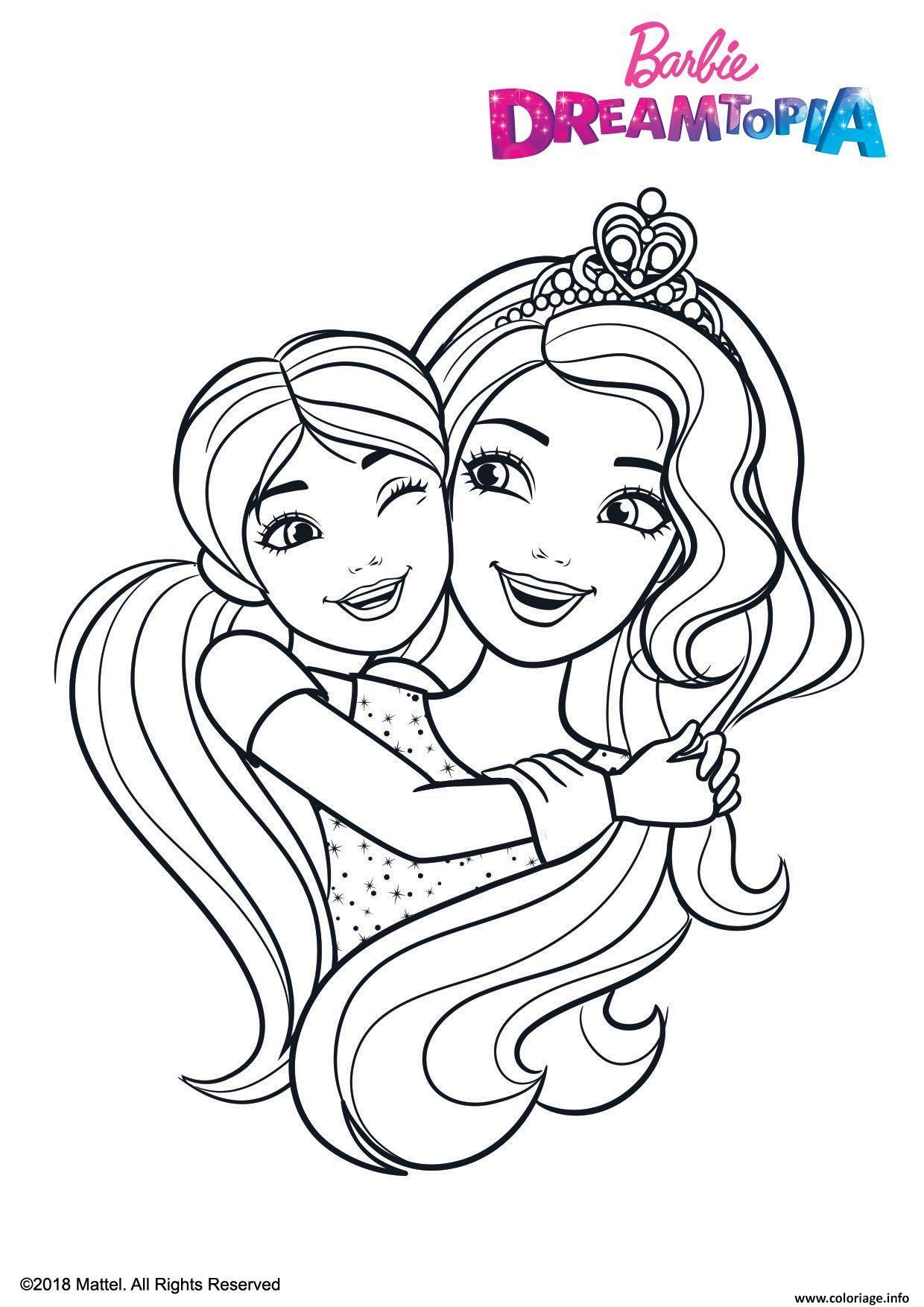 Coloriages gratuits à imprimer Barbie