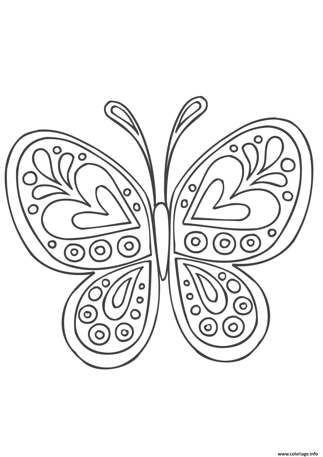 Coloriage Mandala Papillon Dessin