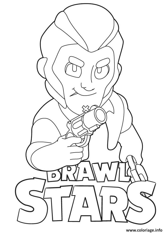 Coloriage Colt Brawl Stars Dessin Brawl Stars A Imprimer - dessin brawl stars a imprimer poco