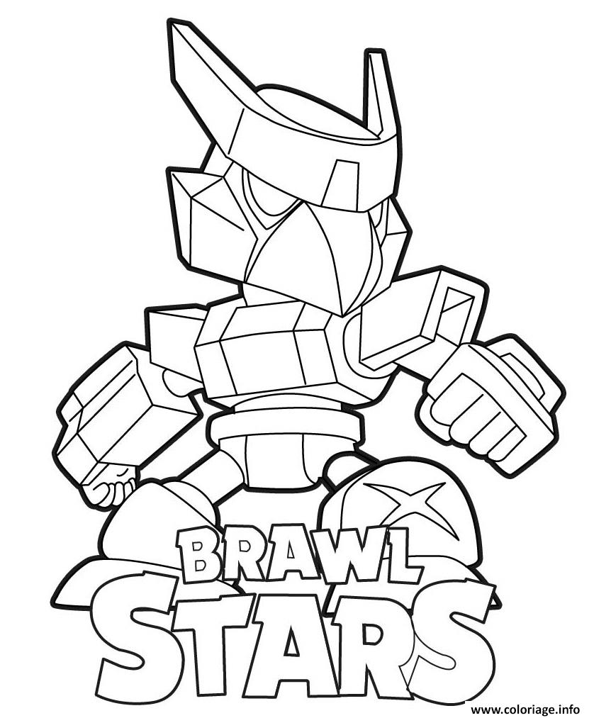 Coloriage Mecha Crow Brawl Stars Dessin Brawl Stars A Imprimer - dessin a imprimer brawl stars leon requin
