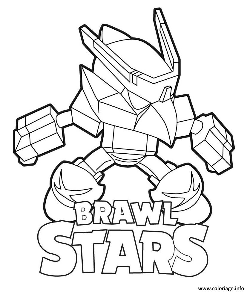 Coloriage Mech Crow Brawl Stars Dessin Brawl Stars A Imprimer - dessin à colorier brawl stars corbac phenix