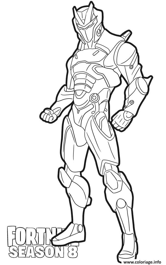 Dessin Omega from Fortnite Season 8 Coloriage Gratuit à Imprimer