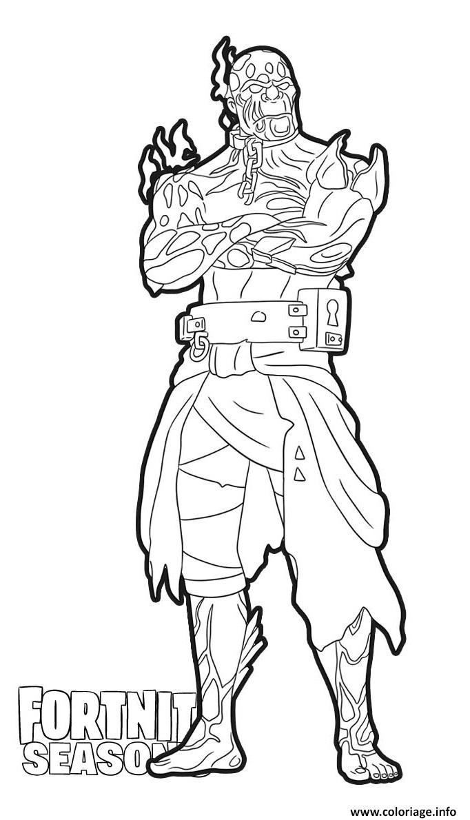 Coloriage The Prisoner Stage 4 Skin From Fortnite dessin