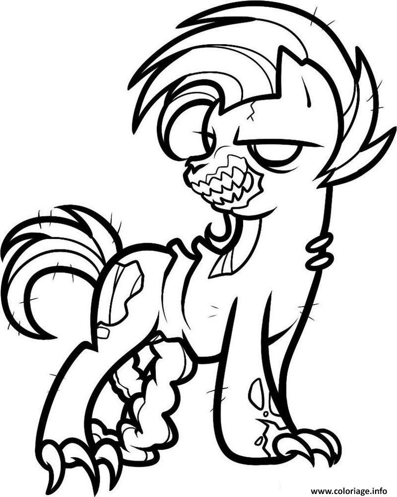 Dessin My little pony zombie Coloriage Gratuit à Imprimer