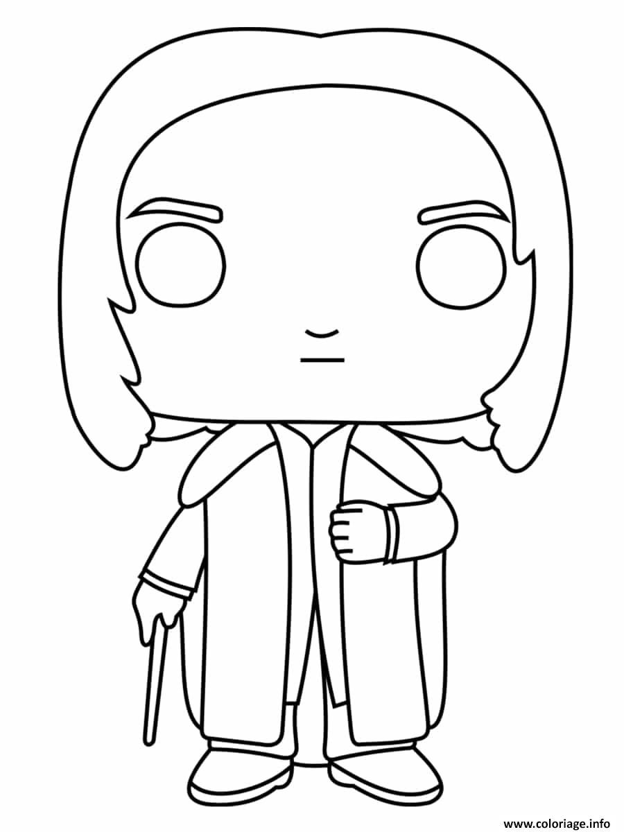 Coloriage Severus Rogue Funko Pop Dessin Harry Potter à imprimer