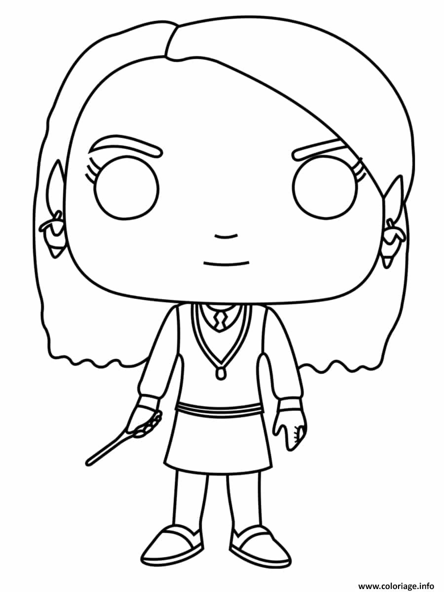 Coloriage Luna Harry Potter Funko Pop Dessin Harry Potter à imprimer