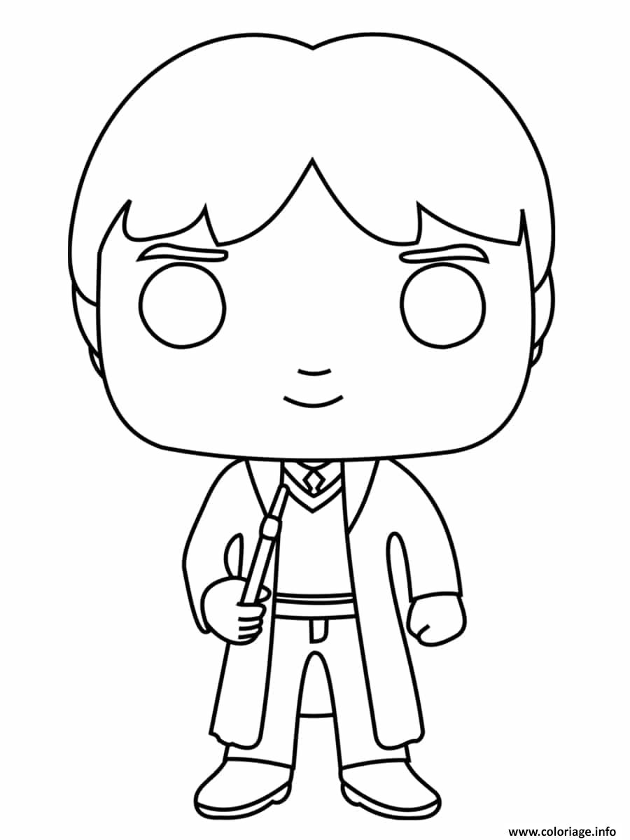 Dessin Ron Weasley Funko Pop Coloriage Gratuit à Imprimer