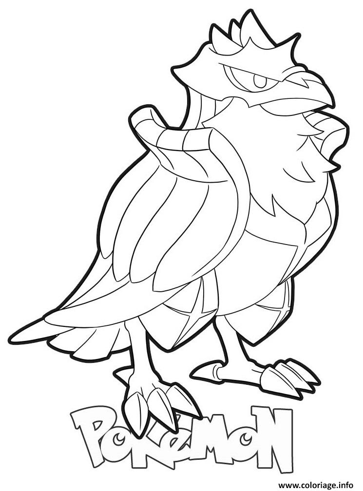 Dessin Corviknight Pokemon Coloriage Gratuit à Imprimer