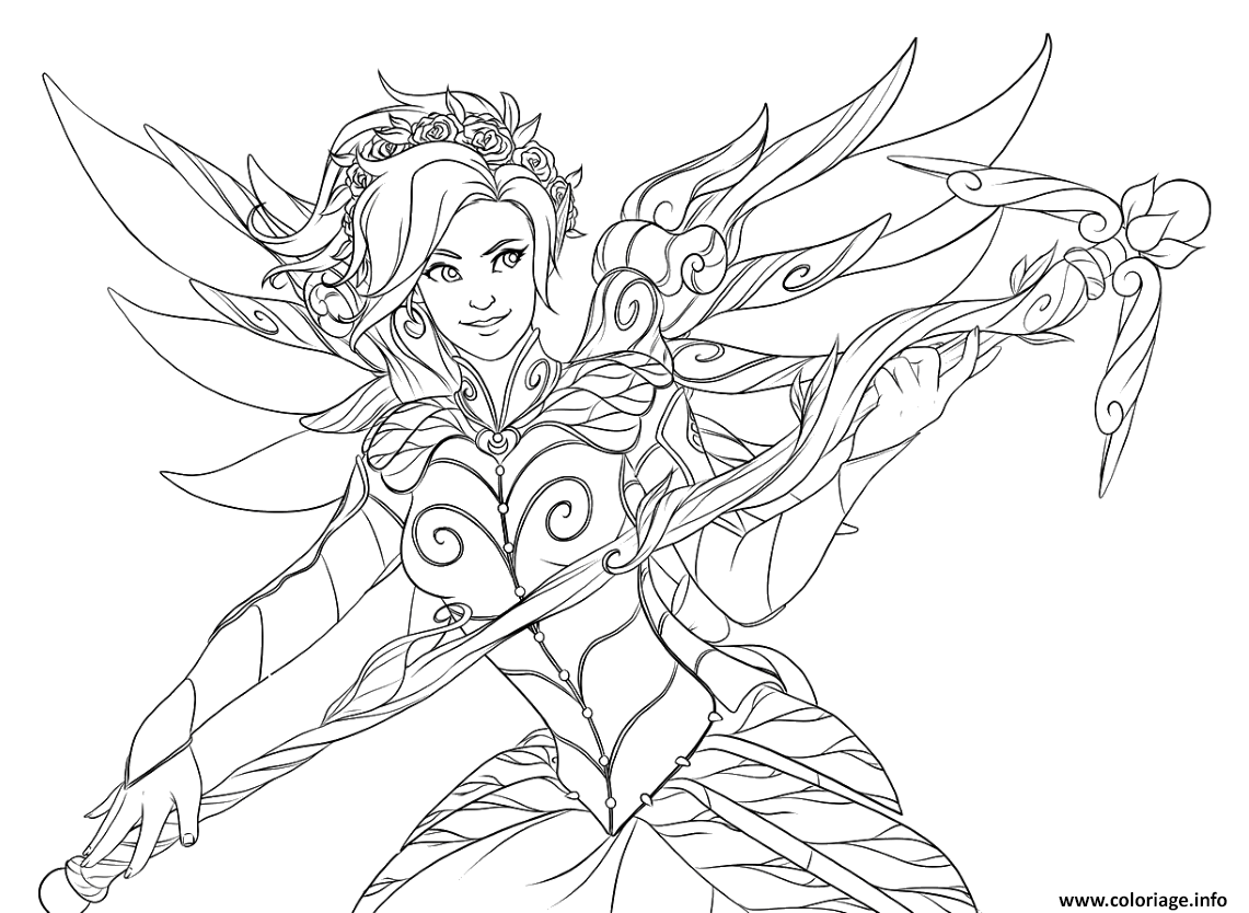Download Coloriage Overwatch Tracer Lena Oxton Dessin Overwatch à imprimer