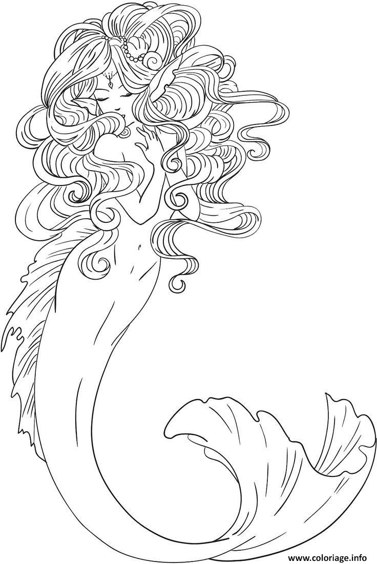 Coloriage A Imprimer Sirene Gratuit