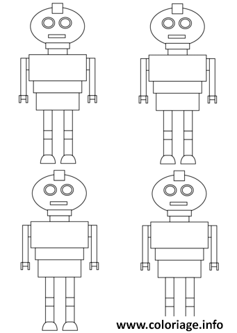 Dessin robots pattern toy Coloriage Gratuit à Imprimer