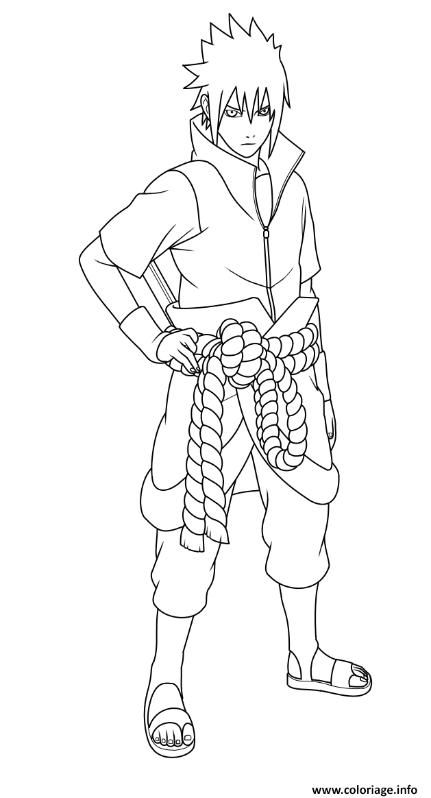 Coloriage Sasuke Uchiha Is A Fictional Character In The Naruto Manga