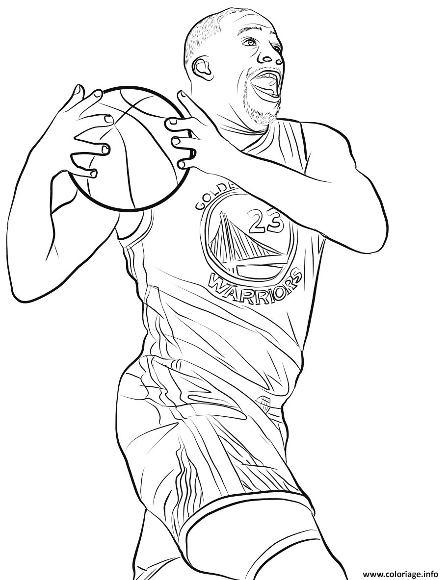 Dessin draymond green Coloriage Gratuit à Imprimer