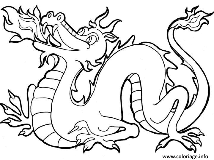Dessin dessin de dragon Coloriage Gratuit à Imprimer