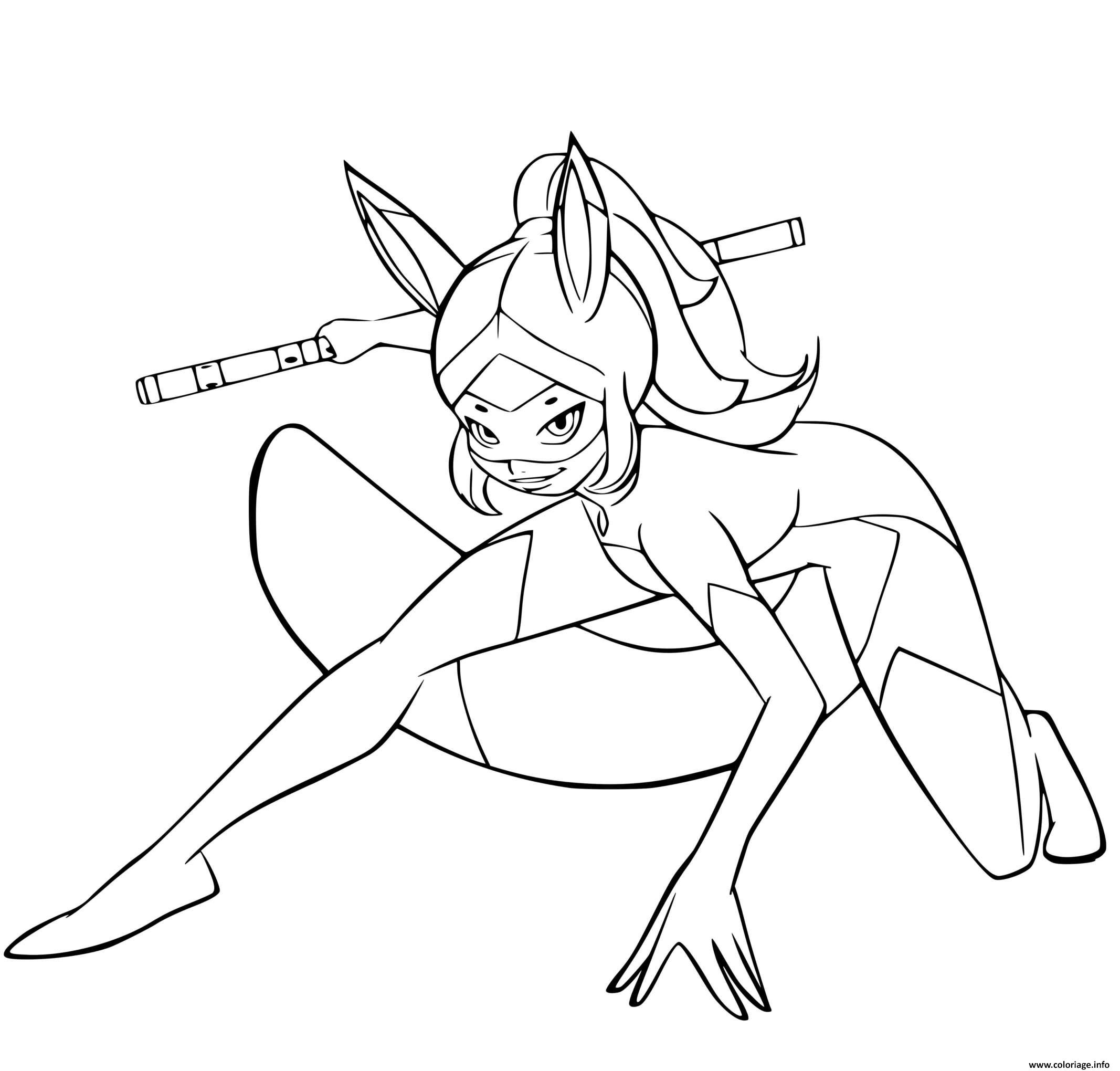 Coloriage Miraculous Rena Rouges JeColorie