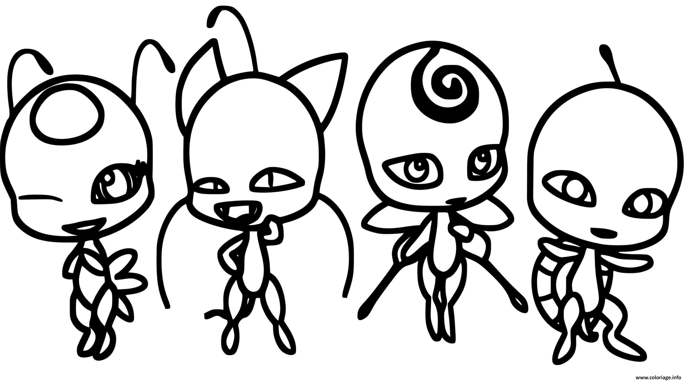 Coloriage Les Nouveaux Kwamis De Ladybug JeColorie