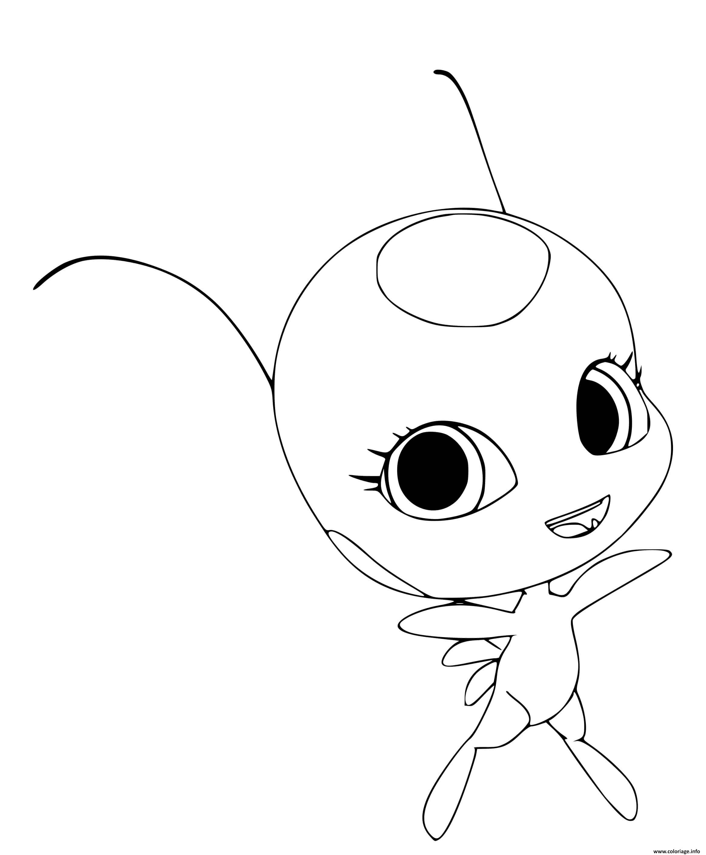 Coloriage Kwami Tikki JeColorie