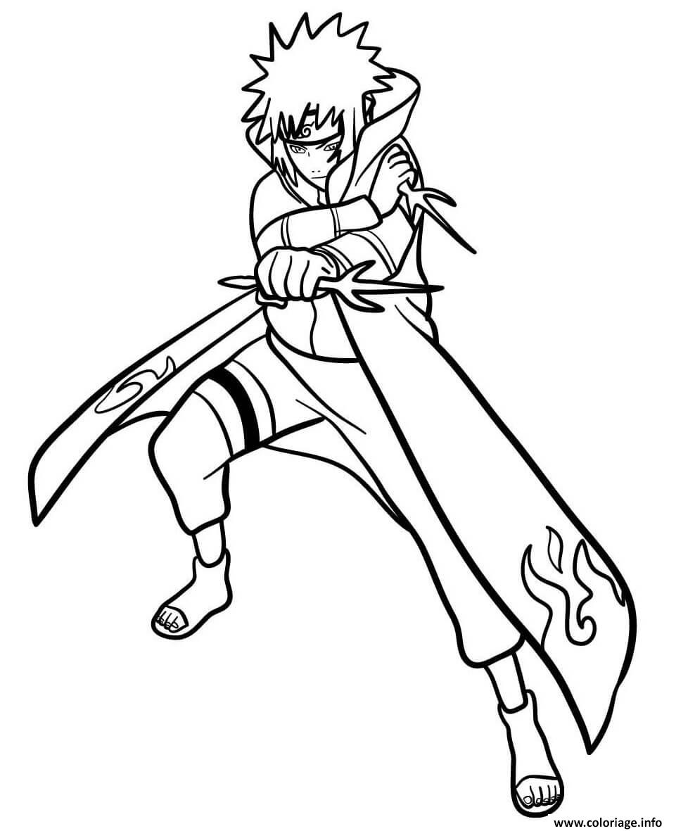 Dessin Minato Namikaze Coloriage Gratuit à Imprimer