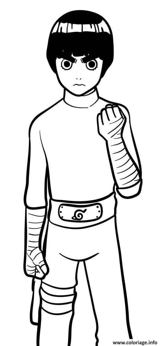 498 Simple Rock Lee Coloring Pages with disney character