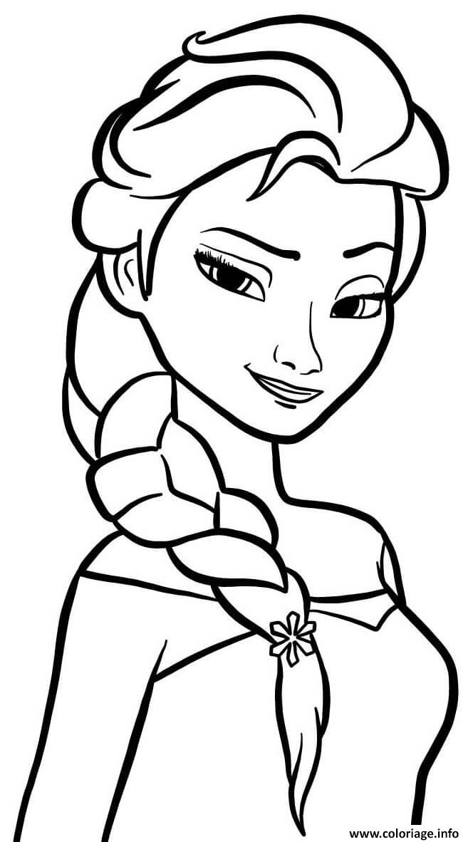 Coloriage Princesse Elsa La Reine Des Neiges 2 Dessin La ...