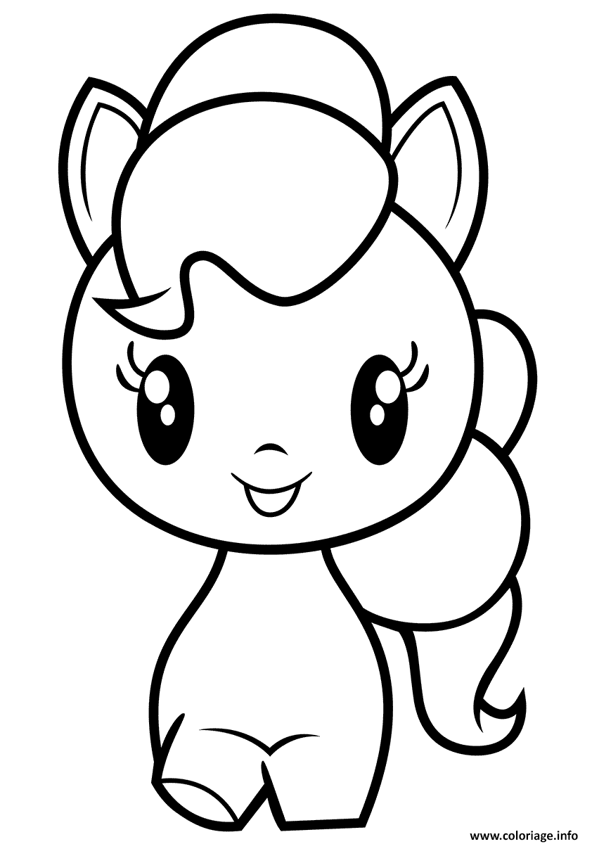 Dessin Pinkie Pie Cutie Coloriage Gratuit à Imprimer