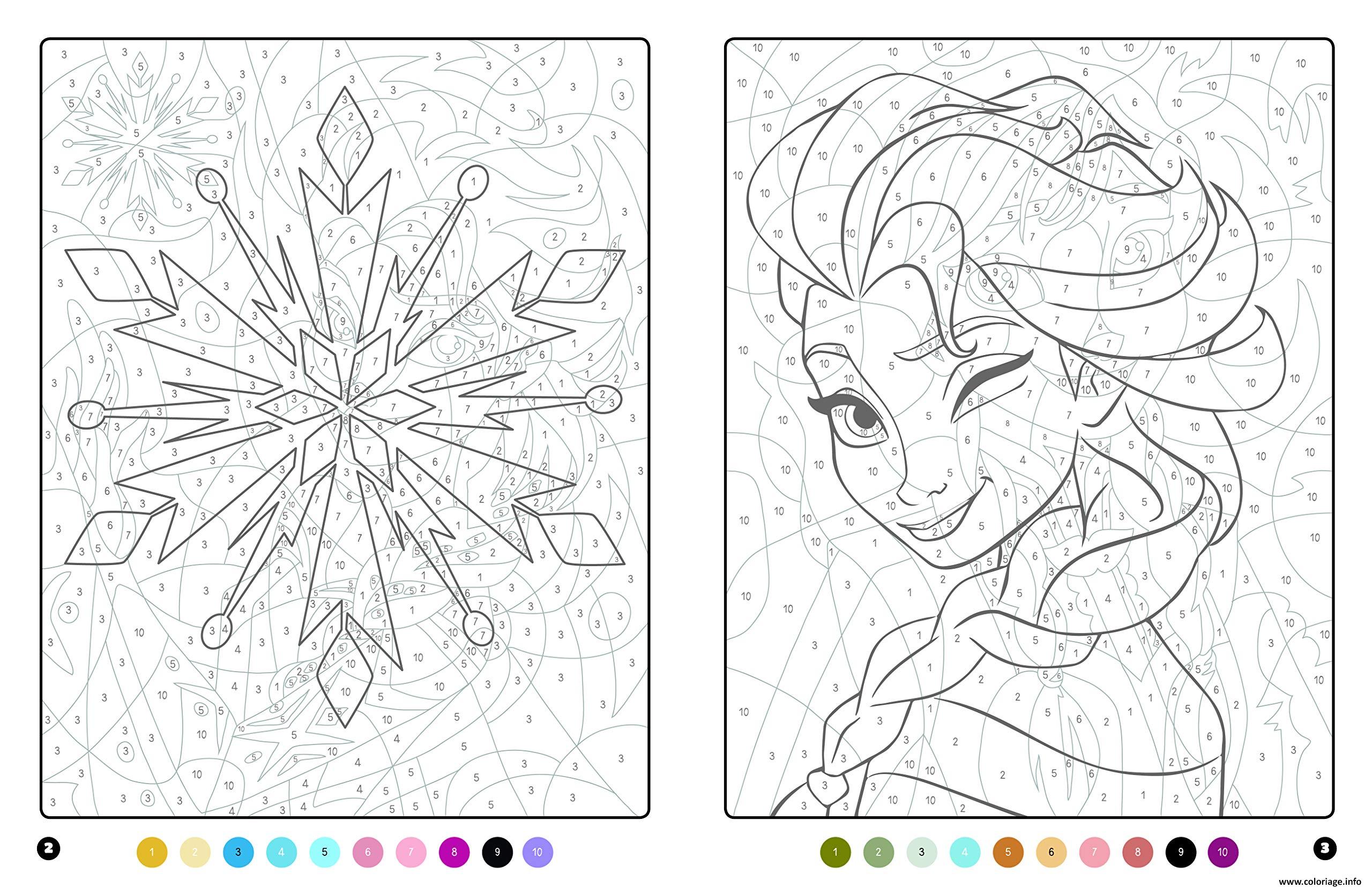 Dessin La Reine des neiges MAgique Disney Coloriage Gratuit à Imprimer