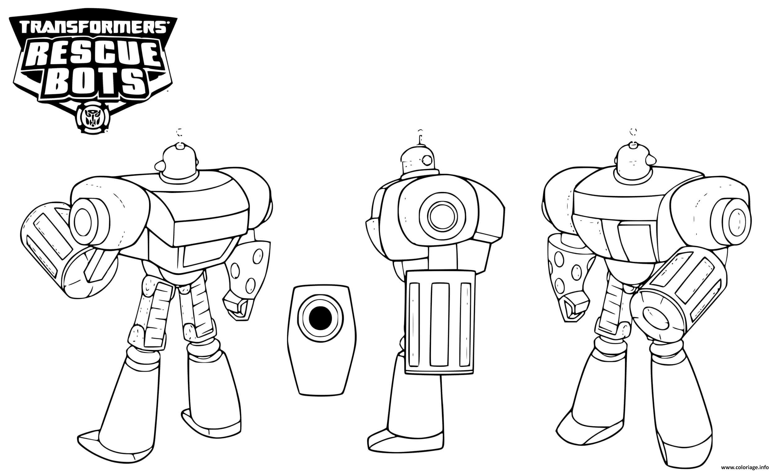 Dessin Transformers Rescue Bots Morbot Coloriage Gratuit à Imprimer