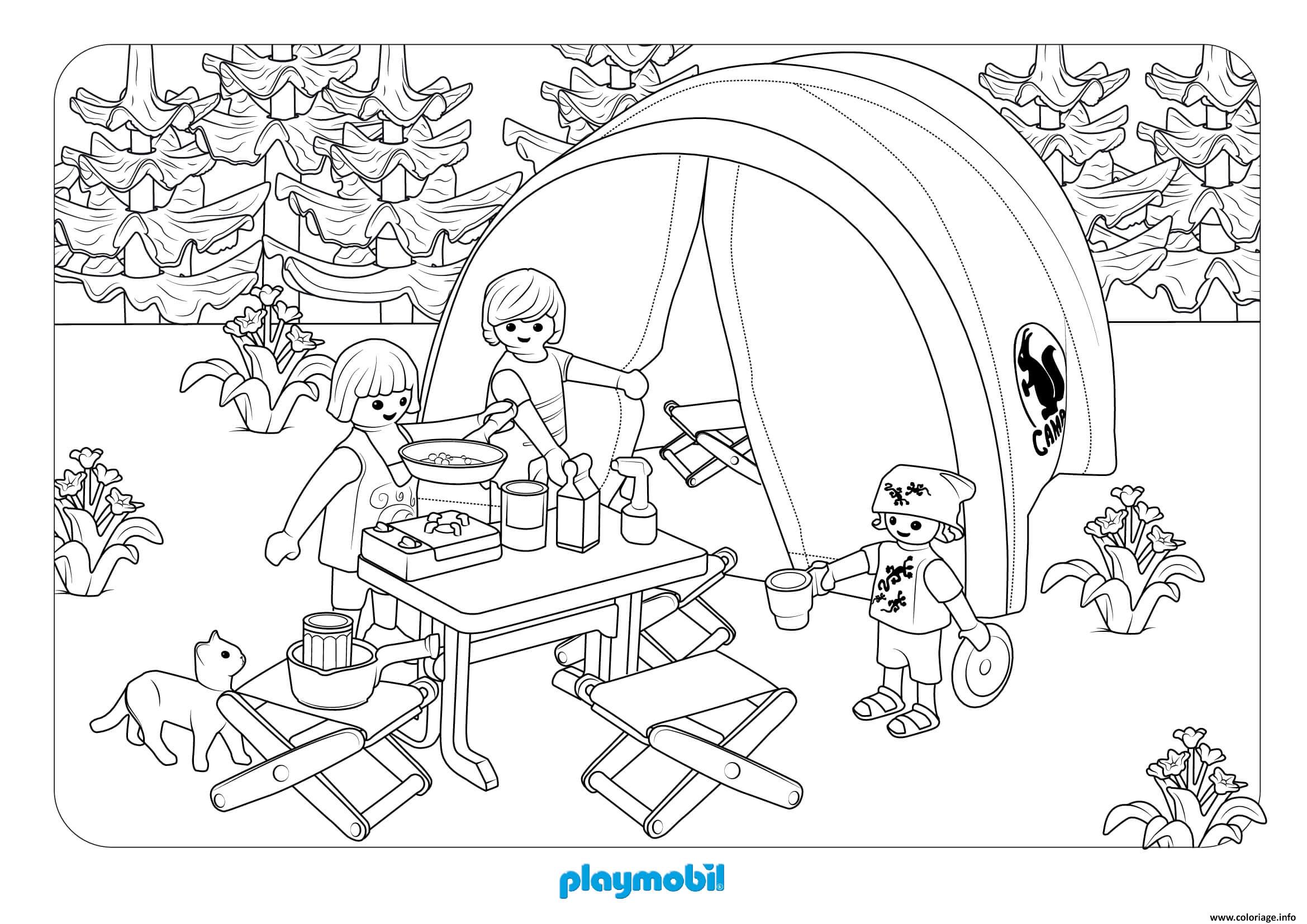 Playmobil Camping Dessin Playmobil à