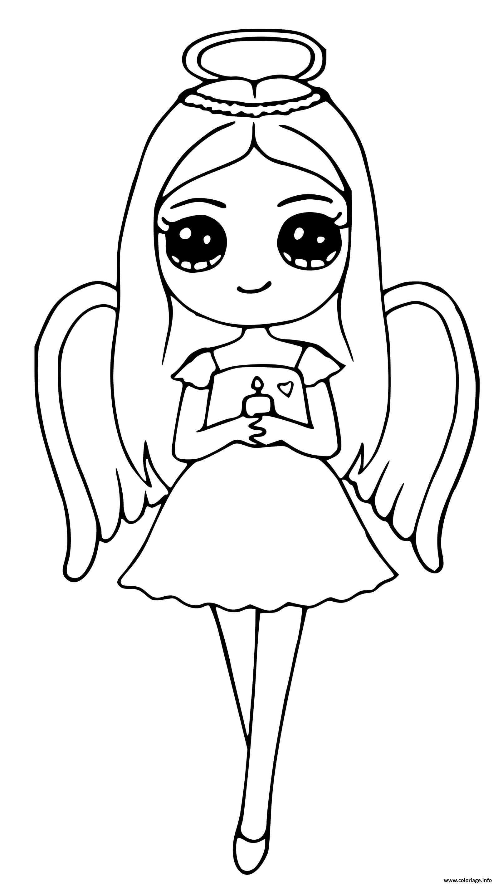 Coloriage Ange Princesse Barbie Jecolorie Com