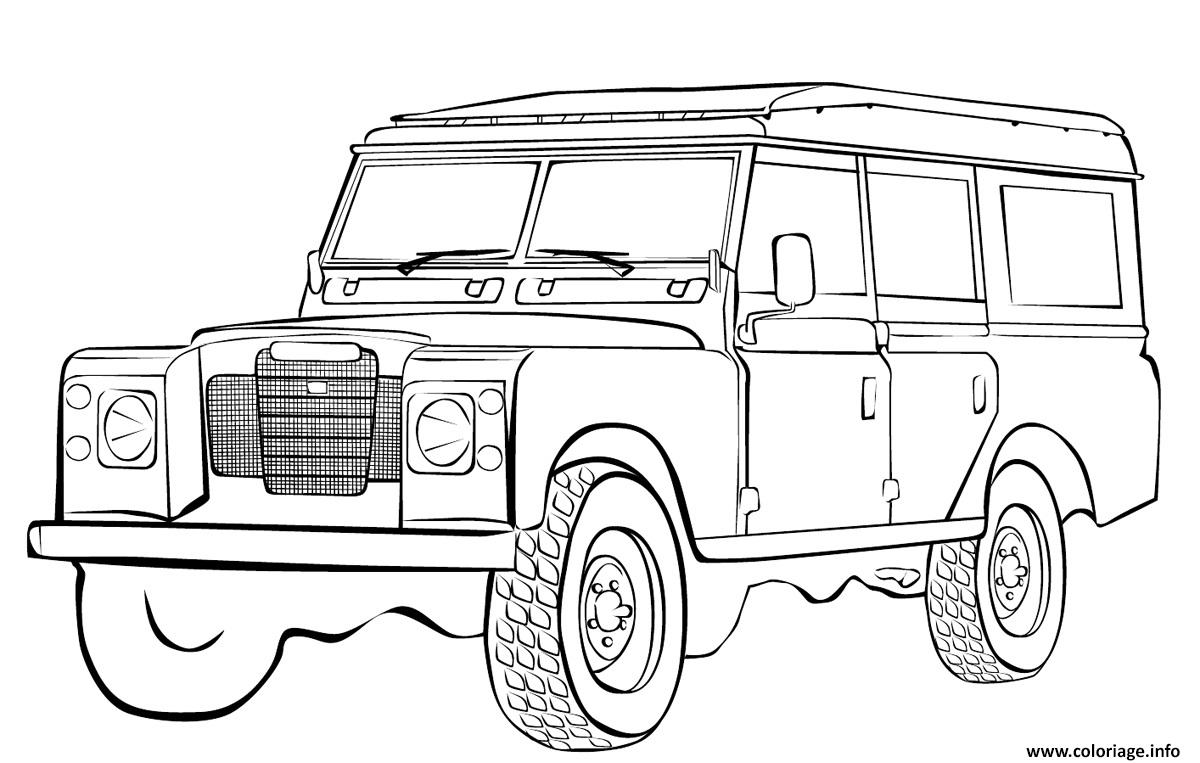 Coloriage Voiture 4x4 Militaire Dessin 4x4 à Imprimer