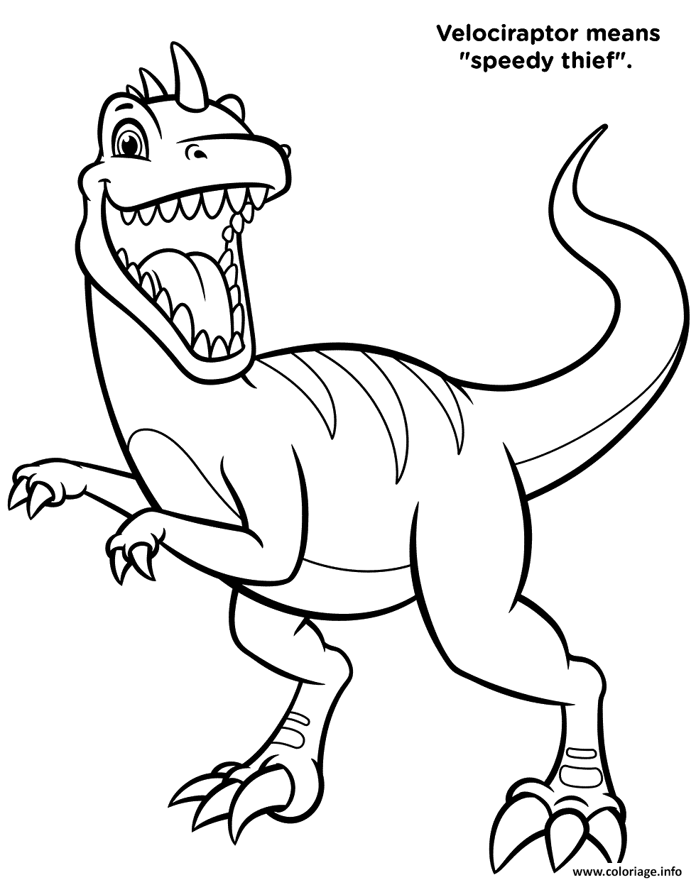 Dessin Dinosaure Velociraptor Pat Patrouille Season 7 Coloriage Gratuit à Imprimer