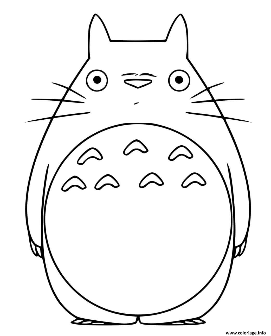 Dessin My Neighbor Totoro Coloriage Gratuit à Imprimer