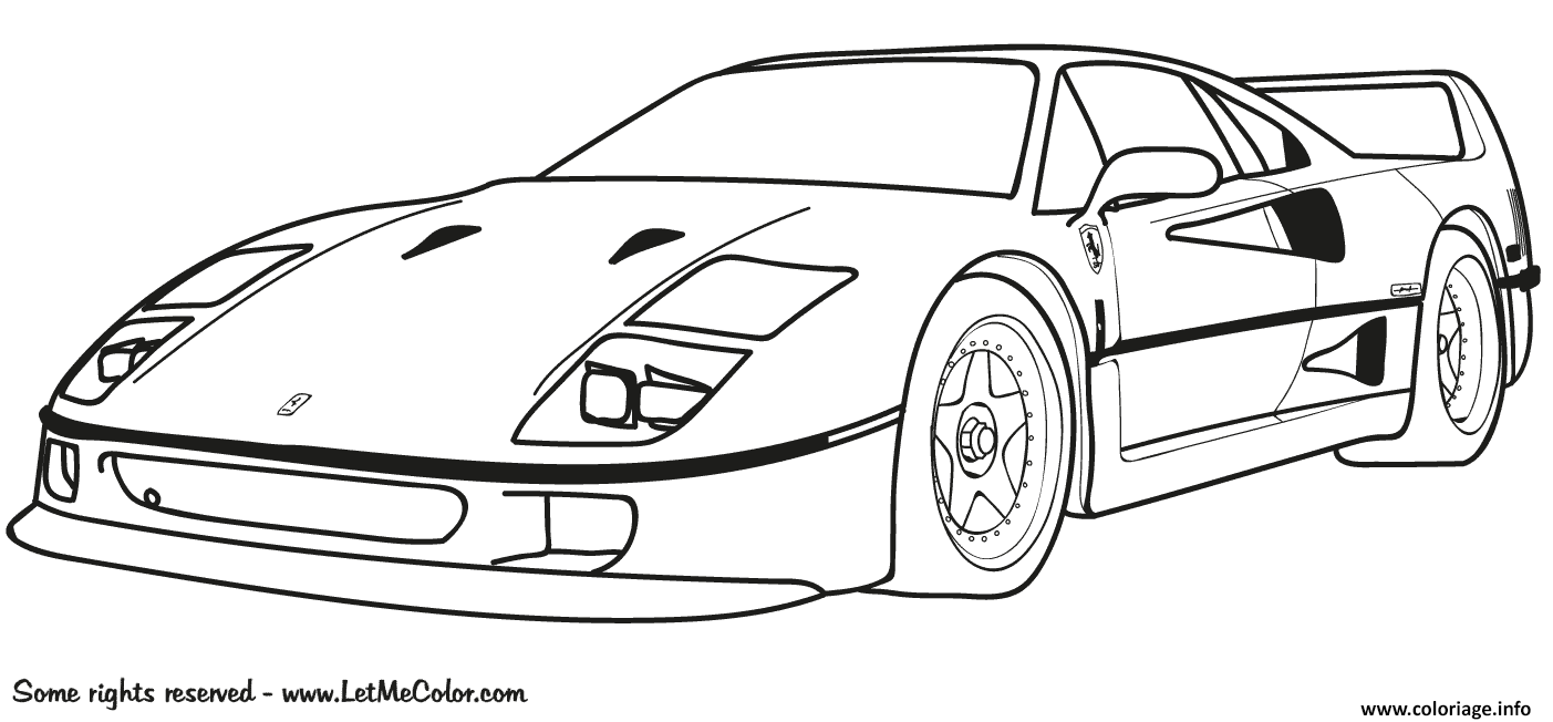 Coloriage Ferrari F JeColorie Com