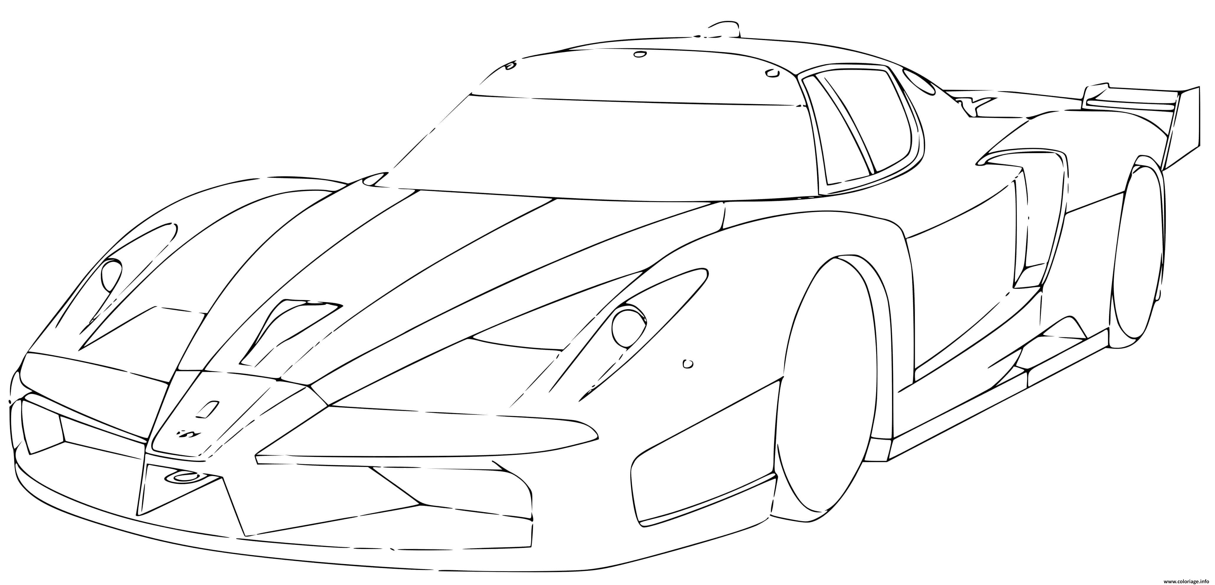 Раскраска Ferrari FXX