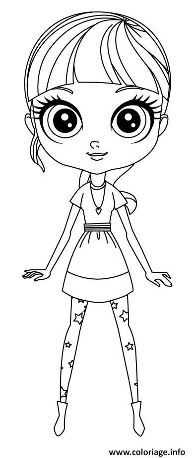 Coloriage Blythe Littlest Pet Shop Jecolorie Com