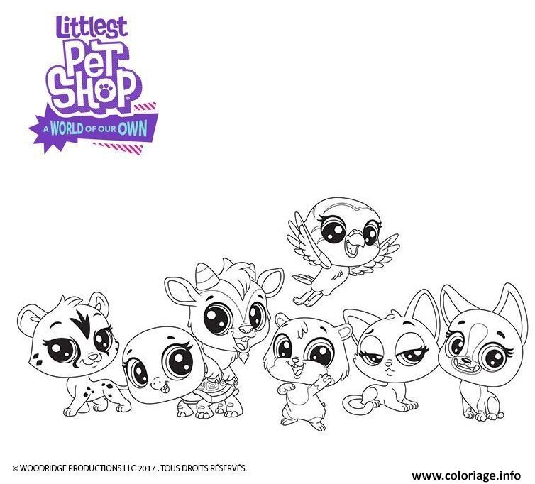 Dessin Vive les animaux Petshop Coloriage Gratuit à Imprimer