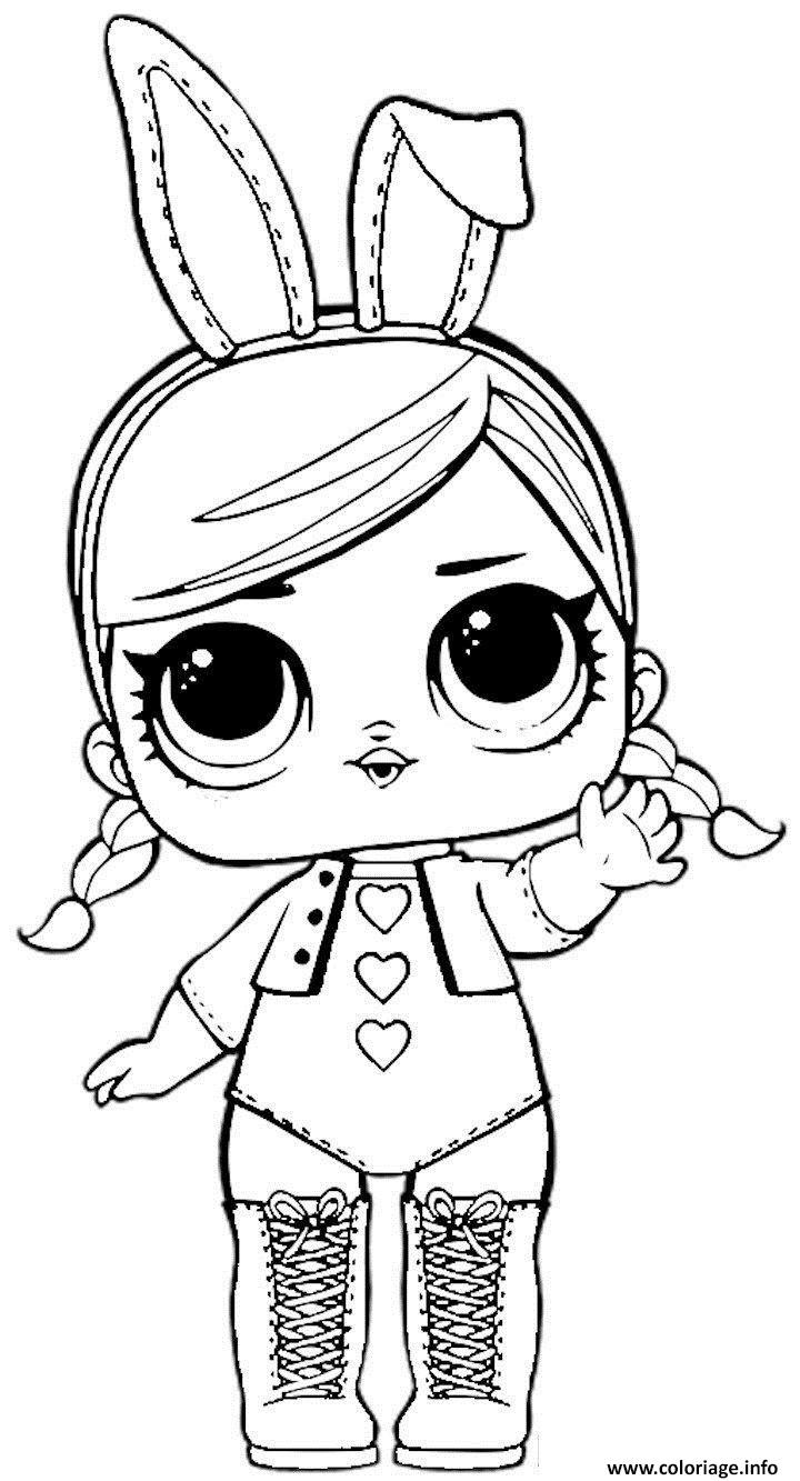 Coloriage lapin lol surprise poupee  JeColorie.com