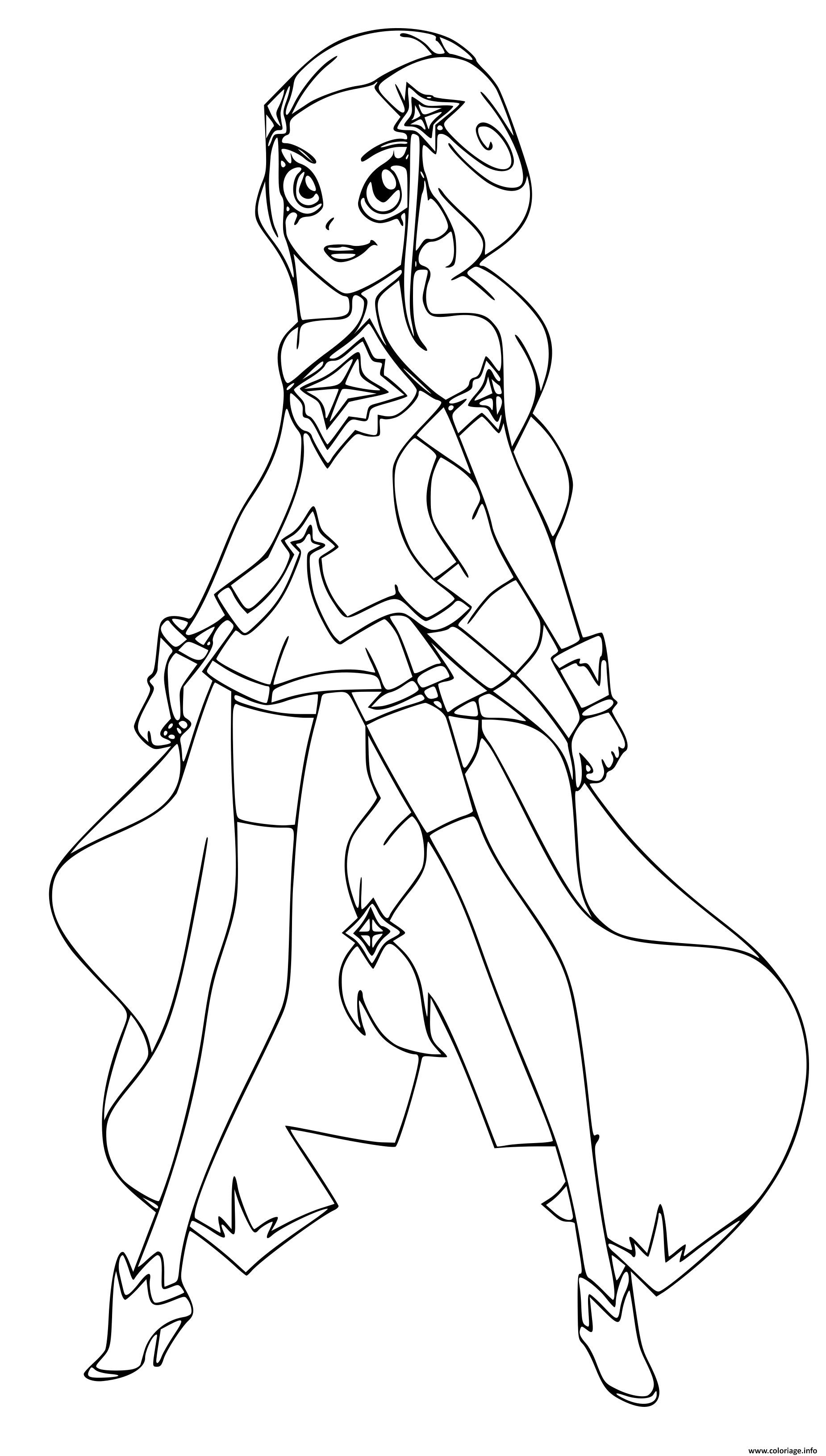 Dessin Carissa Lolirock Princesse Coloriage Gratuit à Imprimer