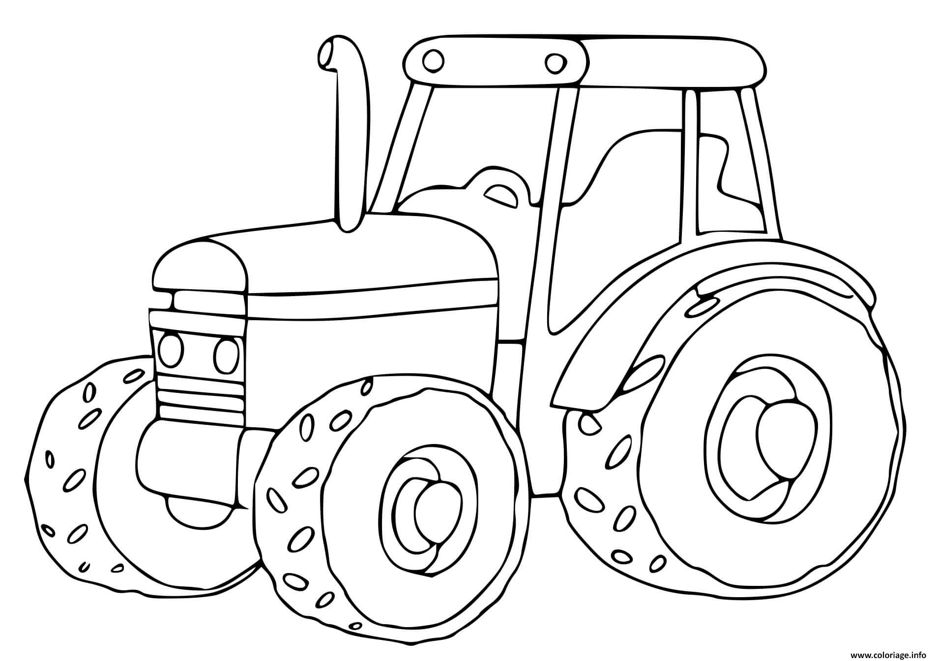 Coloriage Tracteur Dessin Maternelle A Imprimer