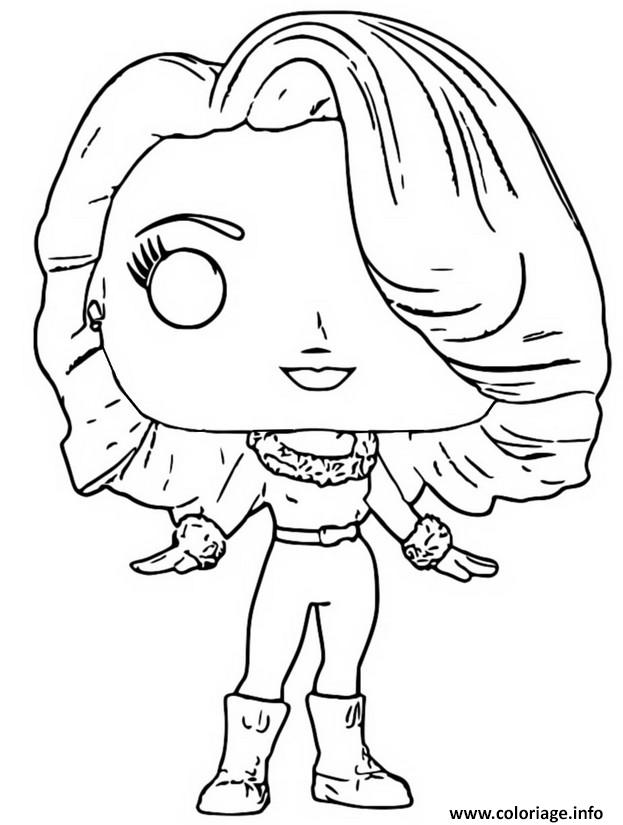 Dessin funko pop rock maria carey christmas Coloriage Gratuit à Imprimer