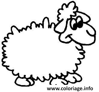 Dessin dessin d un mouton Coloriage Gratuit à Imprimer